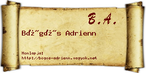 Bögös Adrienn névjegykártya