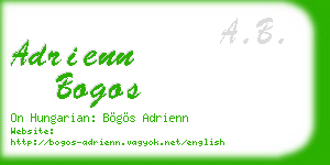 adrienn bogos business card